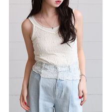 バブ(Bab)のストレッチレースキャミ