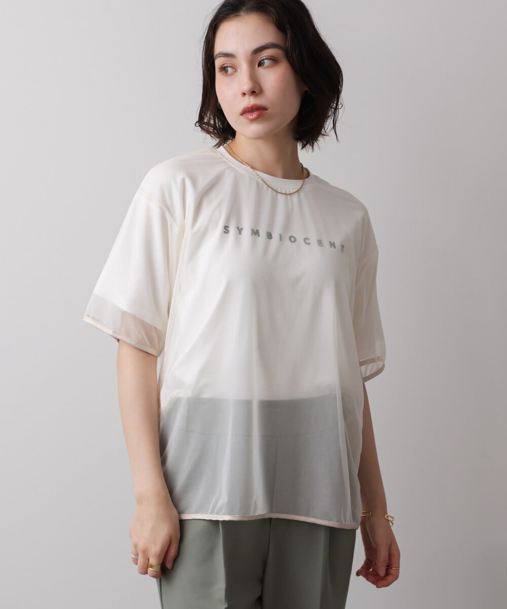 【接触冷感／吸水速乾】チュールレイヤードプルオーバー