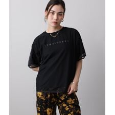 【接触冷感／吸水速乾】チュールレイヤードプルオーバー