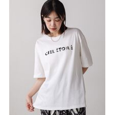 【接触冷感／吸水速乾】コンパクトスムースビーズ刺繍ロゴＴシャツ