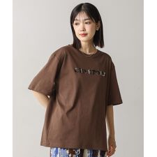 【接触冷感／吸水速乾】コンパクトスムースビーズ刺繍ロゴＴシャツ