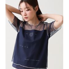 バブ(Bab)のカラーメローチュールレイヤードＴシャツ