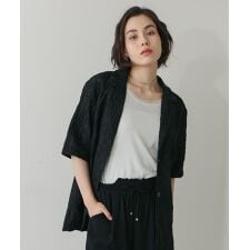 シアーレース五分袖ジャケット