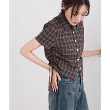 バブ(Bab)のサイドリボンアソートチェックブラウス