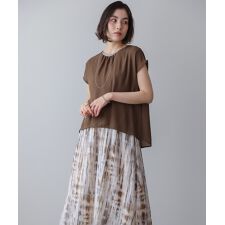 ドッキングニュアンスプリントワンピース