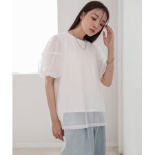 チュールレイヤードＴシャツ