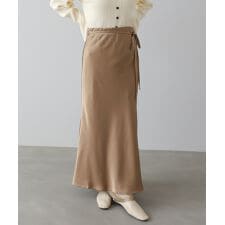 【S・Mサイズ展開】裾シアーサテンナロースカート