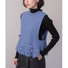 ＼新色登場！／フェザーヤーンニットベスト