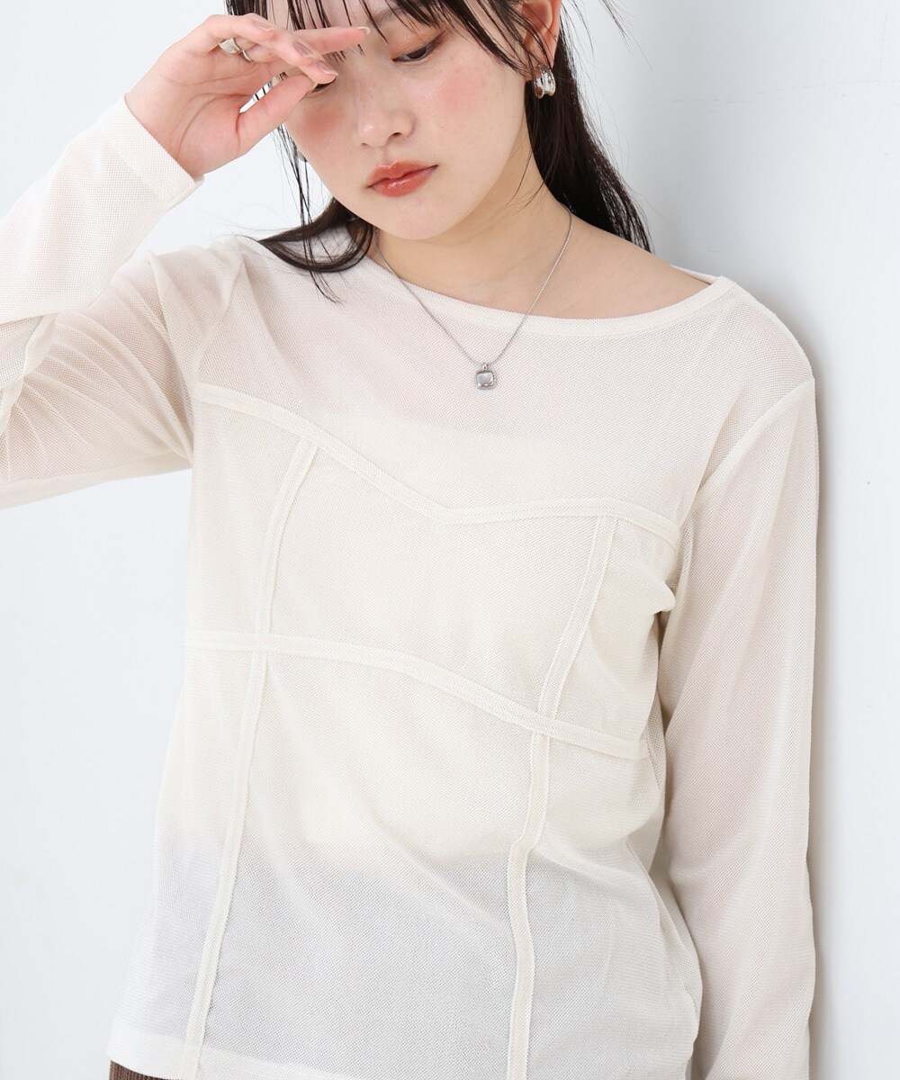 セオリー　カットソー　ボートネック　新品 ラメボートネックカットソー | NATURAL BEAUTY BASIC