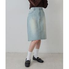 バブ(Bab)の１２ＯＺデニムミディスカート