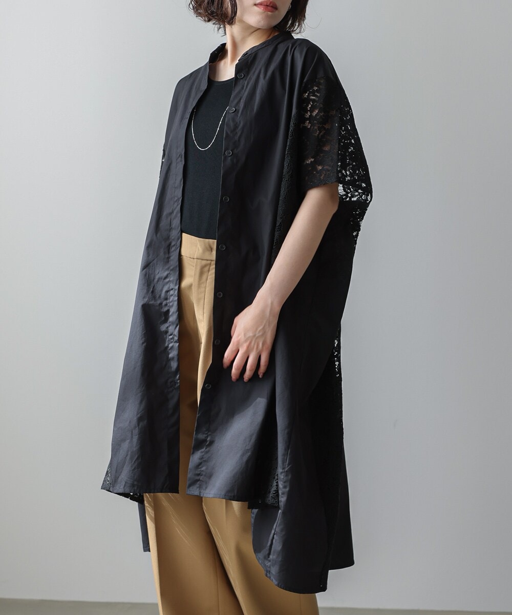 ピサーノ レース袖 チュニック 七分袖 ウール 大きいサイズ ピサーノ レース袖 チュニック 七分袖 ウール 大きいサイズ 楽天