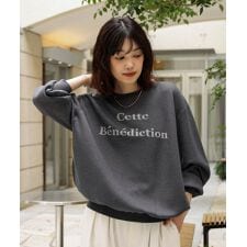 ブージュルード(Bou Jeloud)のシアーロゴニットプルオーバー