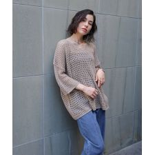 Ｖネックメッシュニット