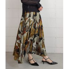 ブージュルード(Bou Jeloud)のオータムカラー柄プリーツスカート