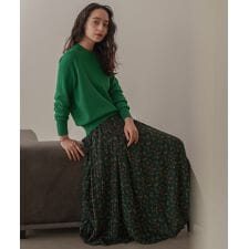 ブージュルード(Bou Jeloud)のオータムカラー柄プリーツスカート