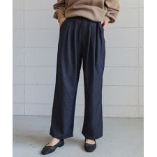 タックデニム調パンツ