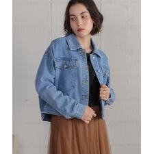 ショート丈デニムジャケット