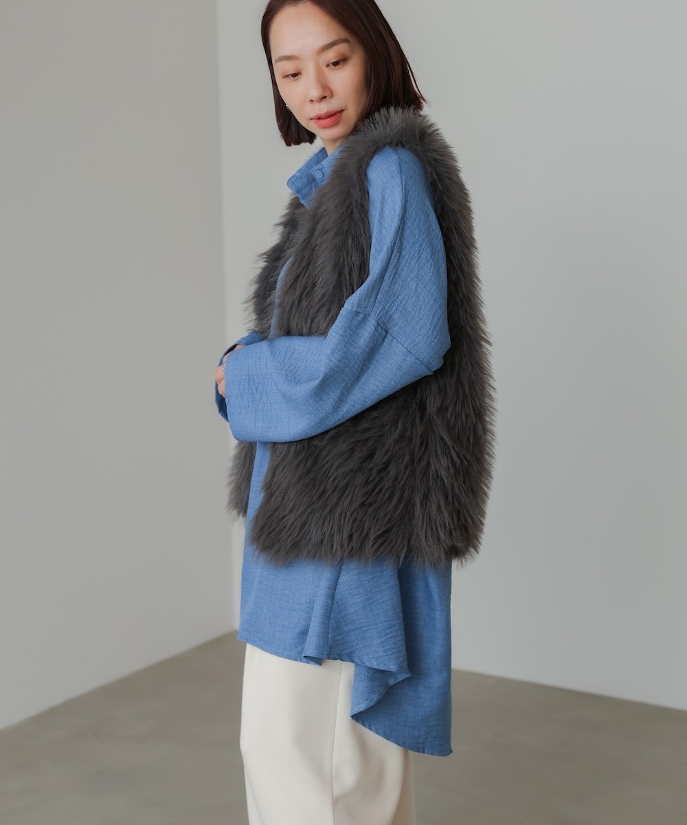 ◆新品◆ブージュルード◆バックギャザードルマンシャツチュニック◆ブルーグリーン Bou Jeloud - ◇新品◇ブージュルード◇バックギャザードルマンシャツ