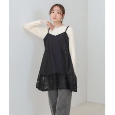 レース切り替えミニワンピピース