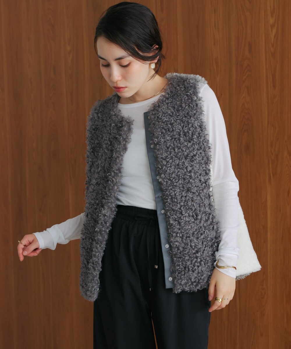 新品⭐️シェリエ sheller FOXファードッキングダウンベスト♡ホワイト 白 楽天市場】ファー ベスト フード付き ファーベスト レディース