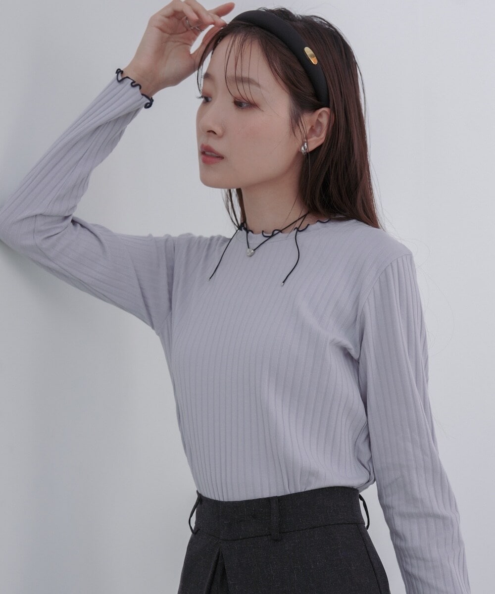 UNTITLED ライトグレー 半袖トップス UNTITLED ライトグレー 半袖トップス