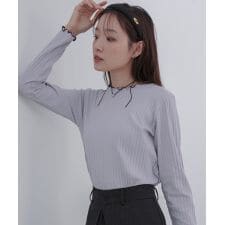 バブ(Bab)の【選べるデザイン】ウェーブメローリブカットソー