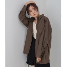 ロングシャツブラウス