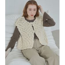 ハンドニットベスト