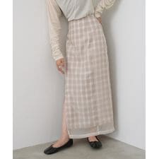 【S・Mサイズ展開】シアードッキングチェックスカート