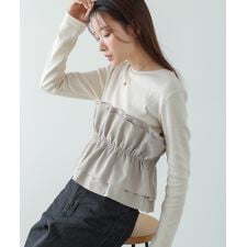 バブ(Bab)のビスチェ風レイヤードロンＴ