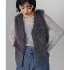 ブージュルード(Bou Jeloud)のファーコンビニットベスト