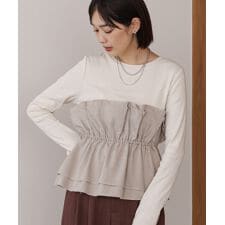 ブージュルード(Bou Jeloud)のビスチェ風レイヤードプルオーバー