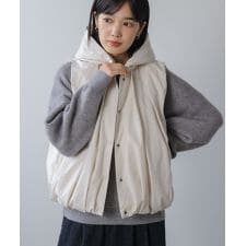 裾バルーンダウンベスト