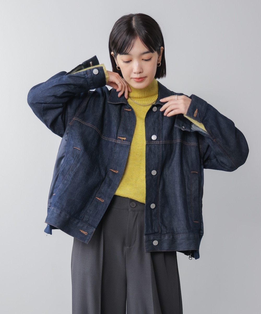 ニットドッキングデニムジャケット | ブージュルード(Bou Jeloud