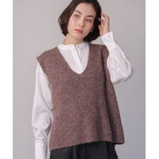 ブージュルード(Bou Jeloud)の【2点セット】ケガキニットベストレイヤード