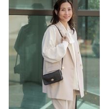 【はあちゅうコラボ／セレモニー】【38（M）・40（L）サイズ展開】ボウタイデザインブラウス