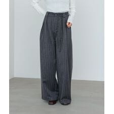 【S・Mサイズ展開】ストライプヘリンボーンパンツ