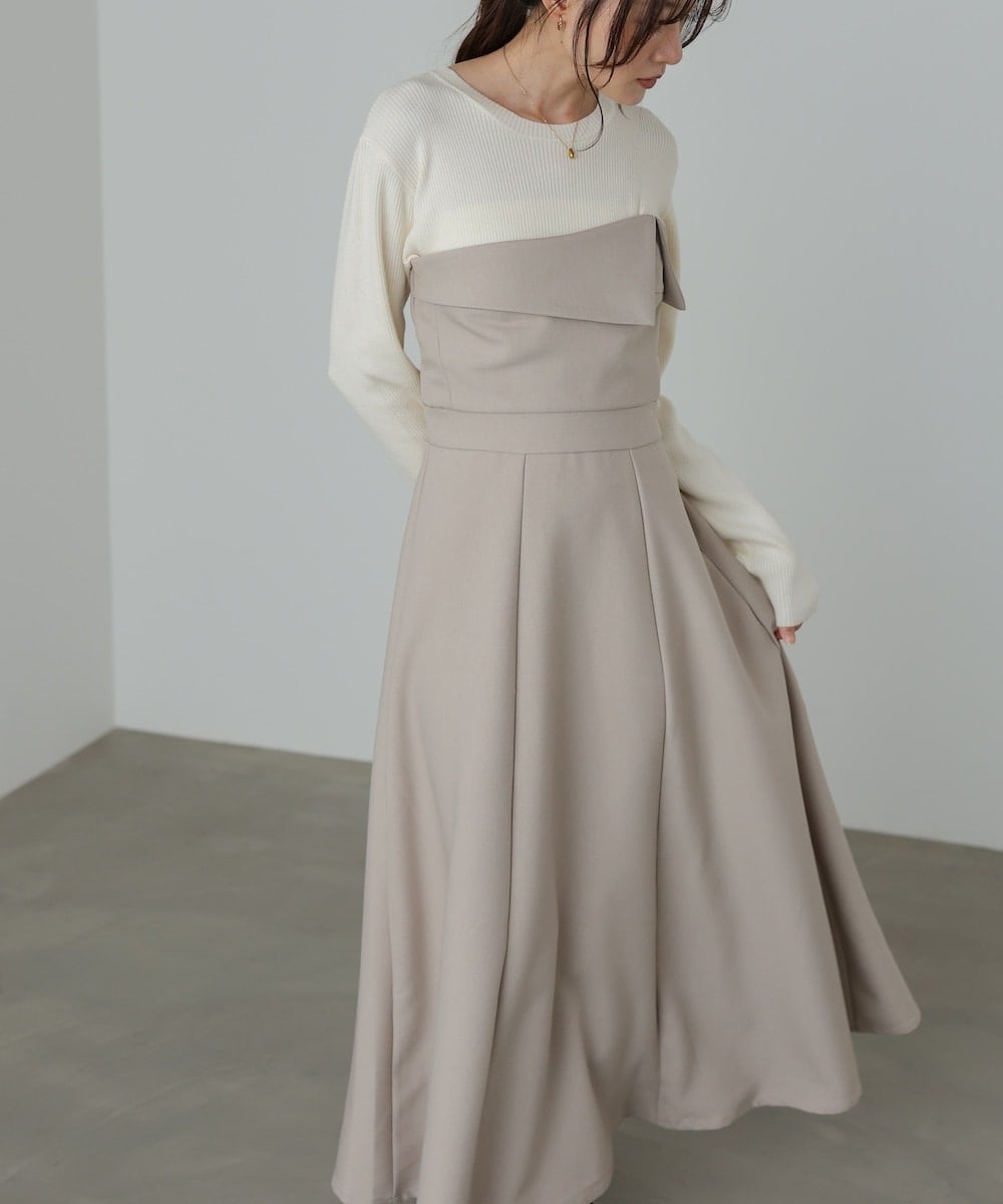 新色登場！》2WAYロゴスウェットフレアワンピース | バブ(Bab