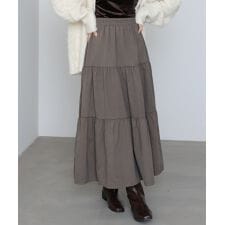 ピーチスキンティアードスカート