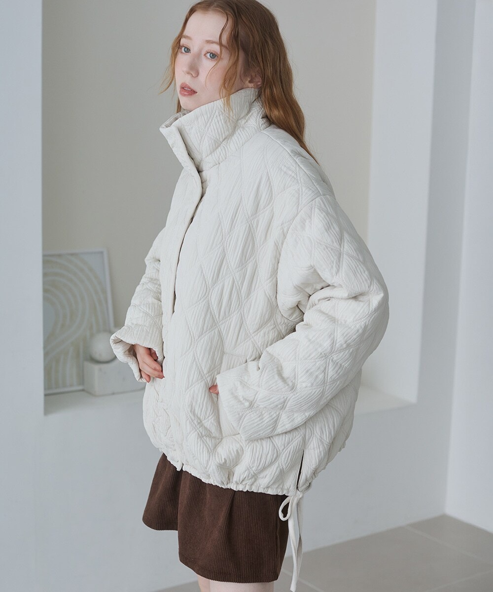 3769】エニィスィス 撥水 キルティングジップ アウター（any SiS）