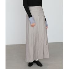 バブ(Bab)の【選べるサイズ展開】ピンストライプサイドプリーツスカート