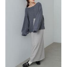 バブ(Bab)の【S・Mサイズ展開】前後2WAYニットカーディガン＋ニットキャミワンピース