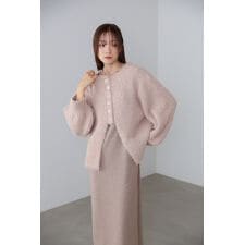 バブ(Bab)の【S・Mサイズ展開】前後2WAYニットカーディガン＋ニットキャミワンピース