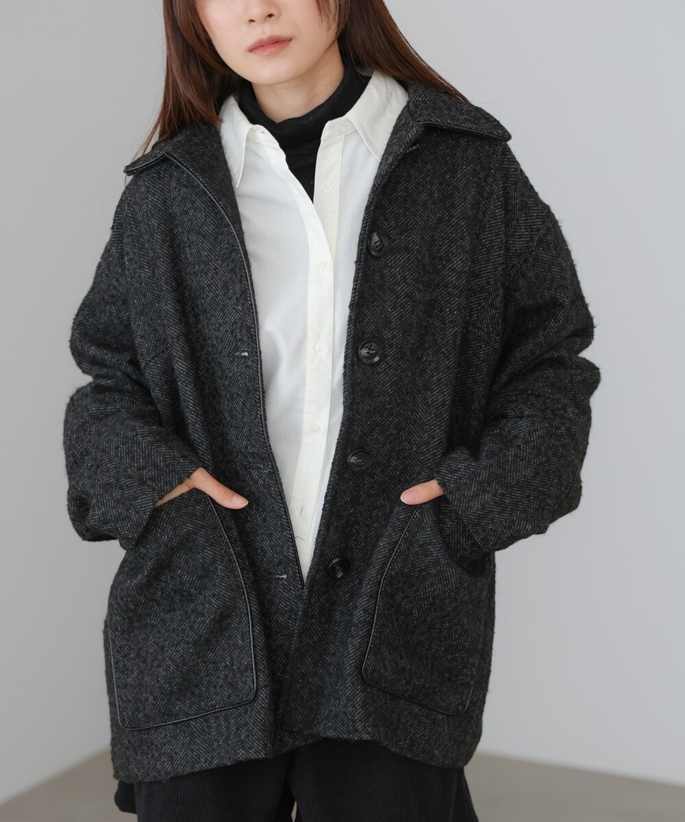 ヘリンボーンツイードカバーオールジャケット | バブ(Bab) | マルイ