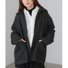 バブ(Bab)のヘリンボーンツイードカバーオールジャケット