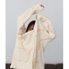 【セットアップ対応】ウェーブモチーフふわもちカーディガン