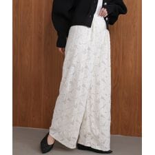 ブージュルード(Bou Jeloud)の起毛レースワイドパンツ