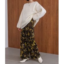 ブージュルード(Bou Jeloud)のクラシックフラワーワイドパンツ
