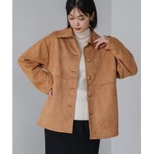 ブージュルード(Bou Jeloud)のビックポケットスエードジャケット