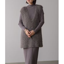 ブージュルード(Bou Jeloud)の【2点セット】シャギーチュニックリブワンピースセット